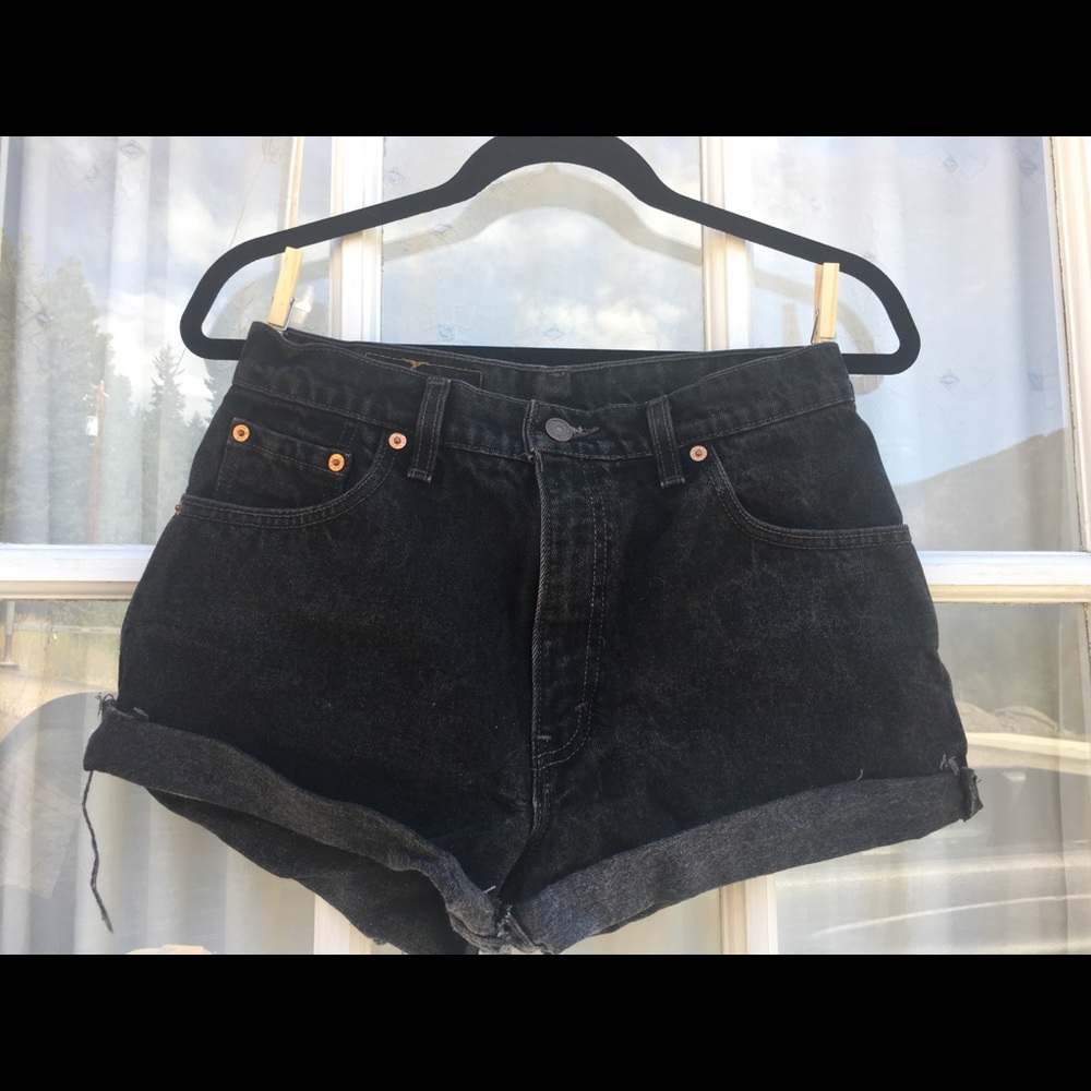 Levi’s high waisted shorts.